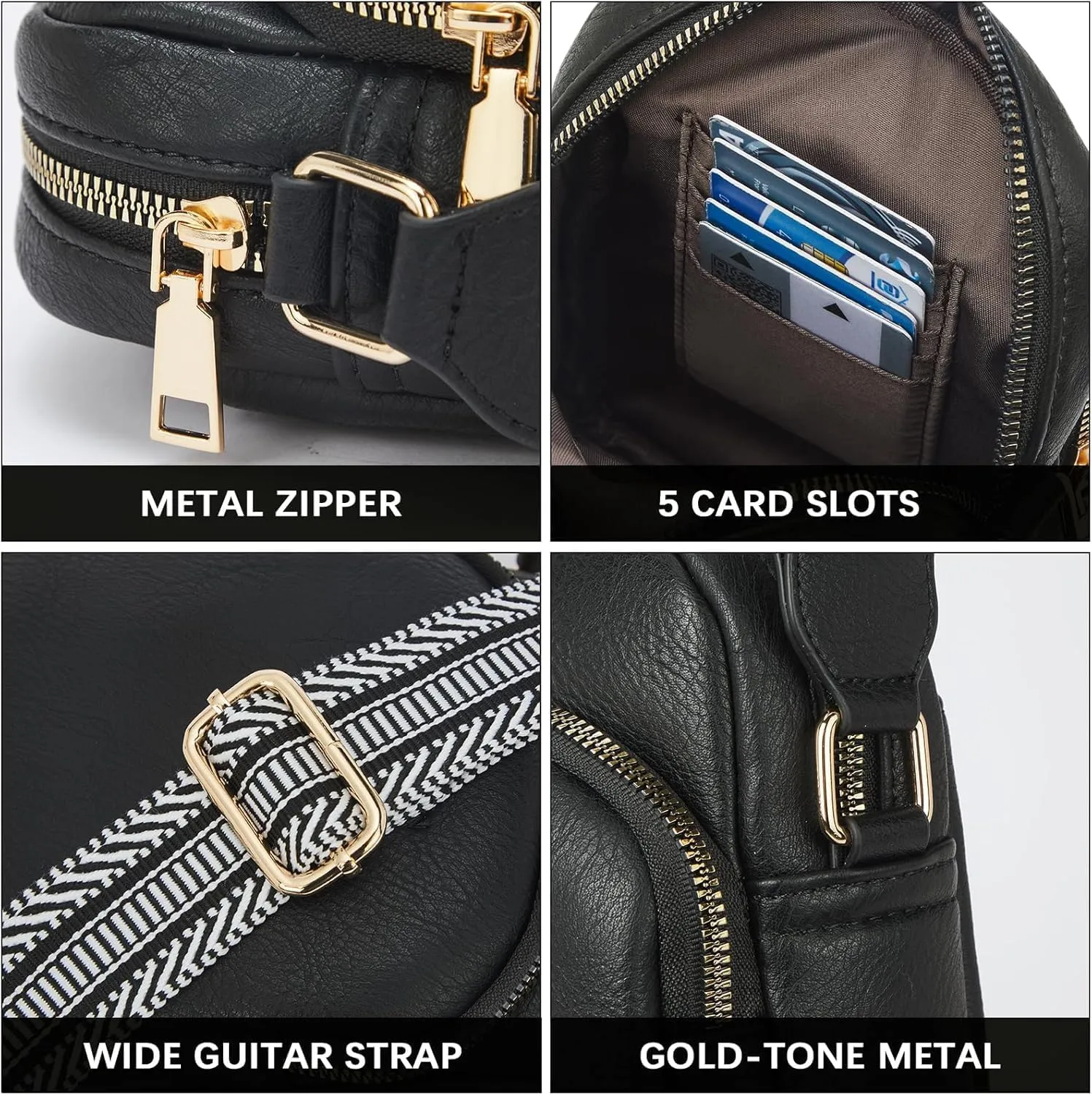 Small Crossbody Bags for Women Designer Zip Cell Phone Purse Shoulder Handbags Wallet with Card Slots