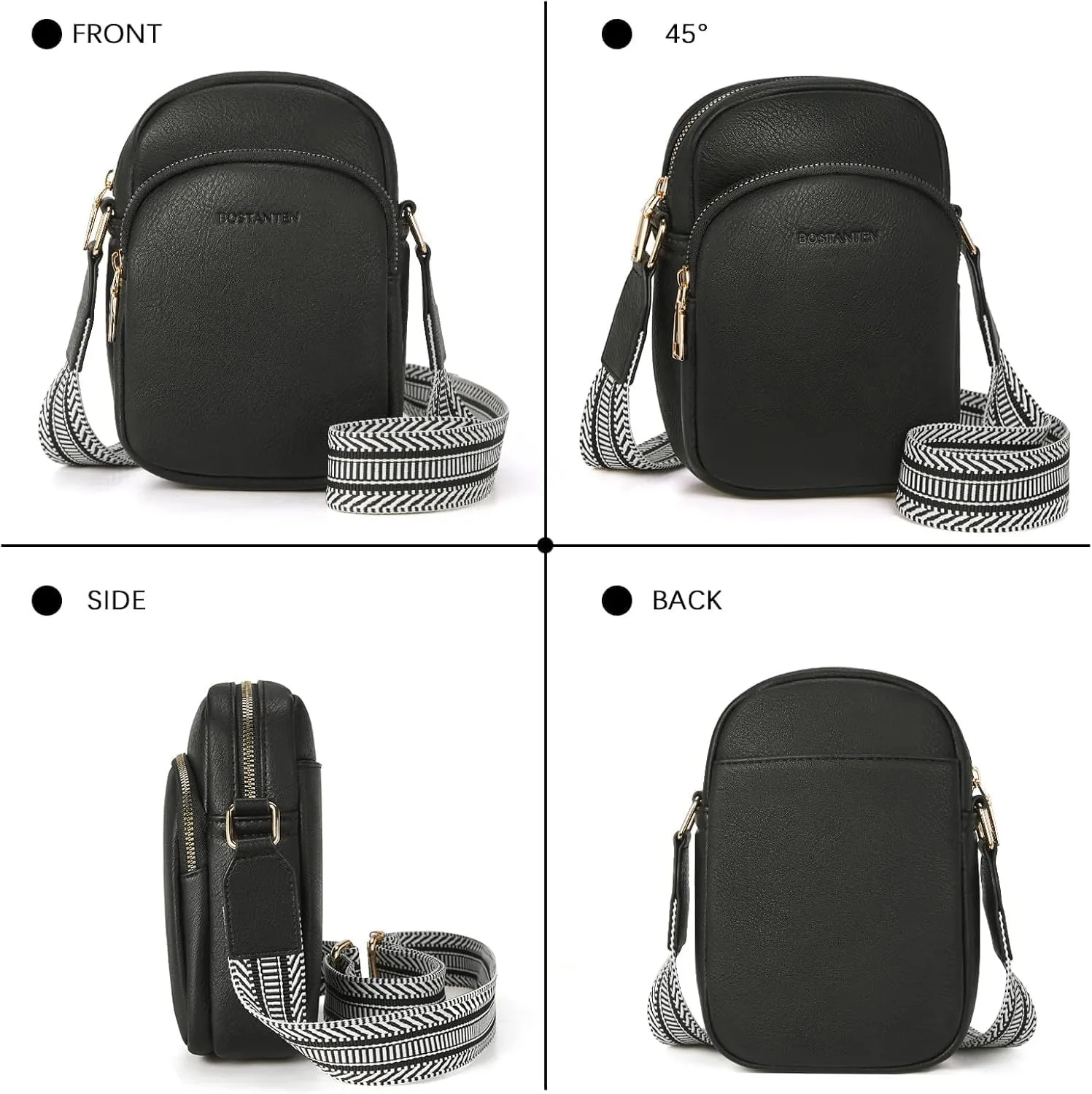 Small Crossbody Bags for Women Designer Zip Cell Phone Purse Shoulder Handbags Wallet with Card Slots
