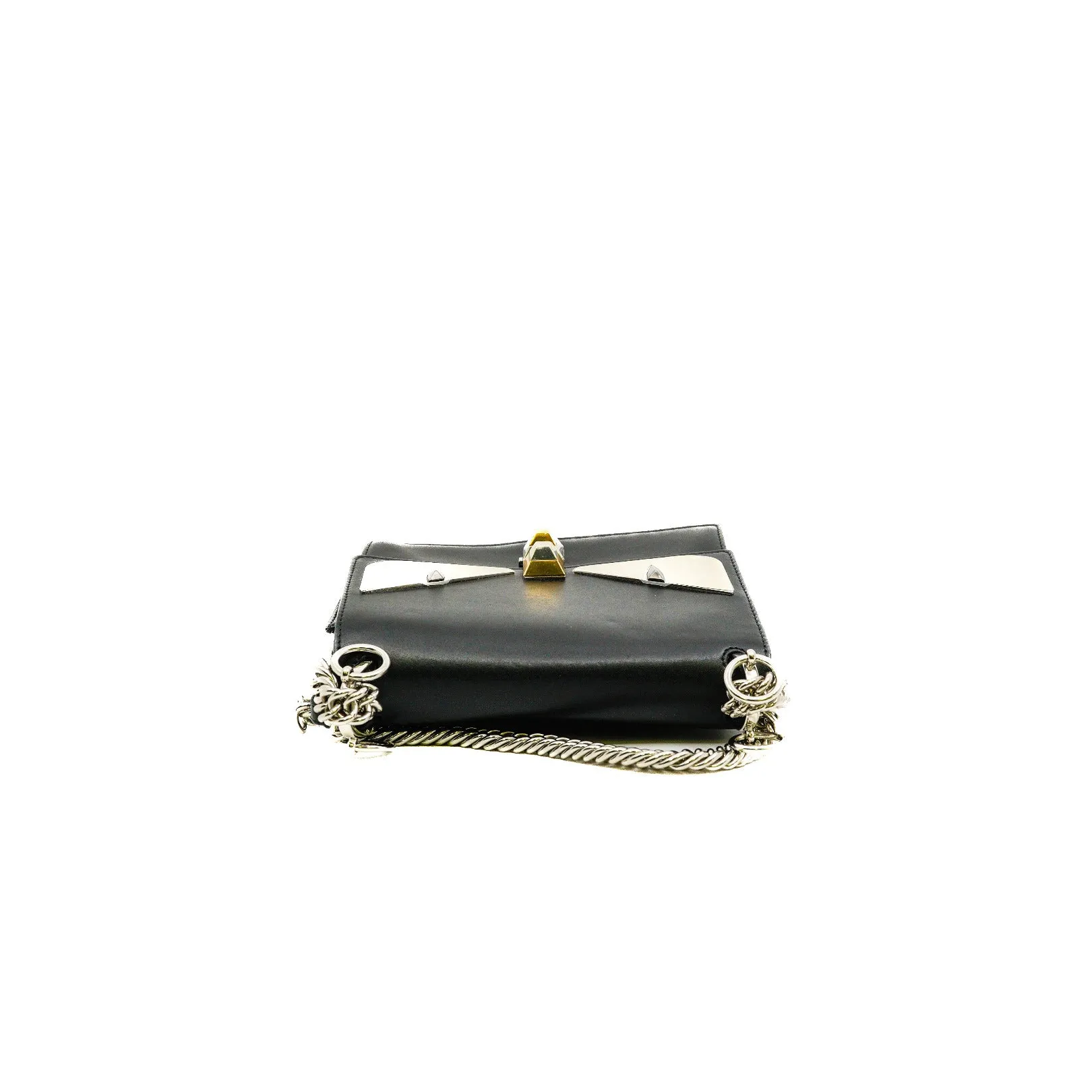 Small Monster Kan I Black Calfskin Shoulder Bag PHW