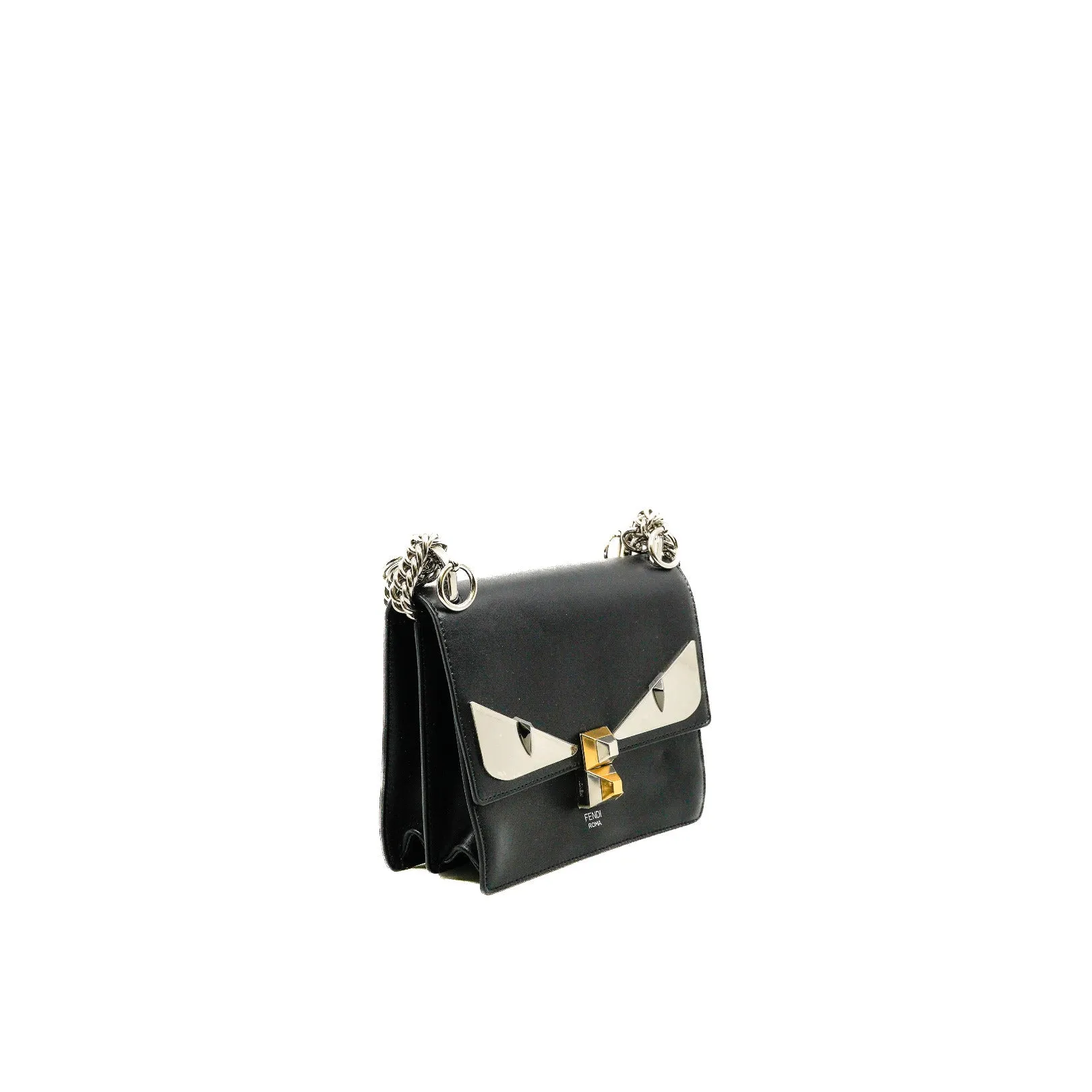 Small Monster Kan I Black Calfskin Shoulder Bag PHW