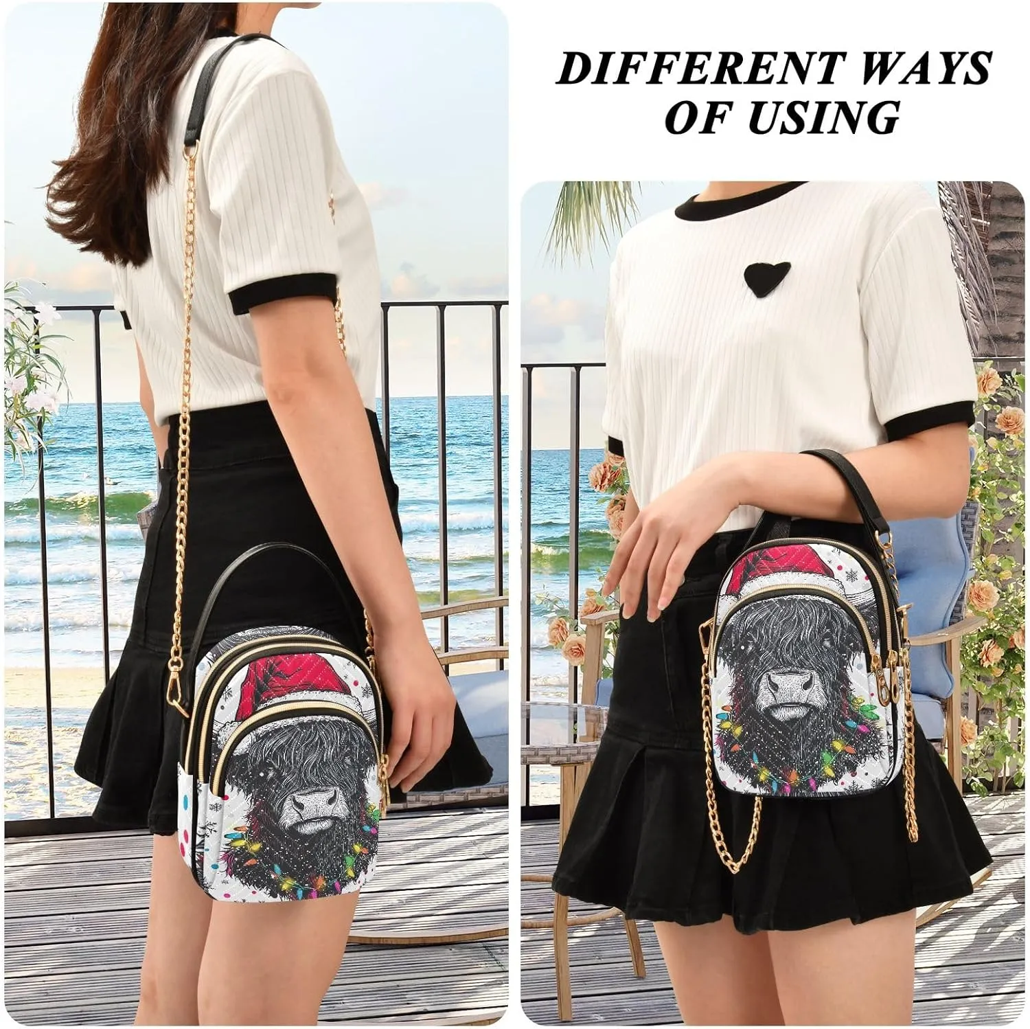 Small Shoulder Bags for Women Purse with Chain
