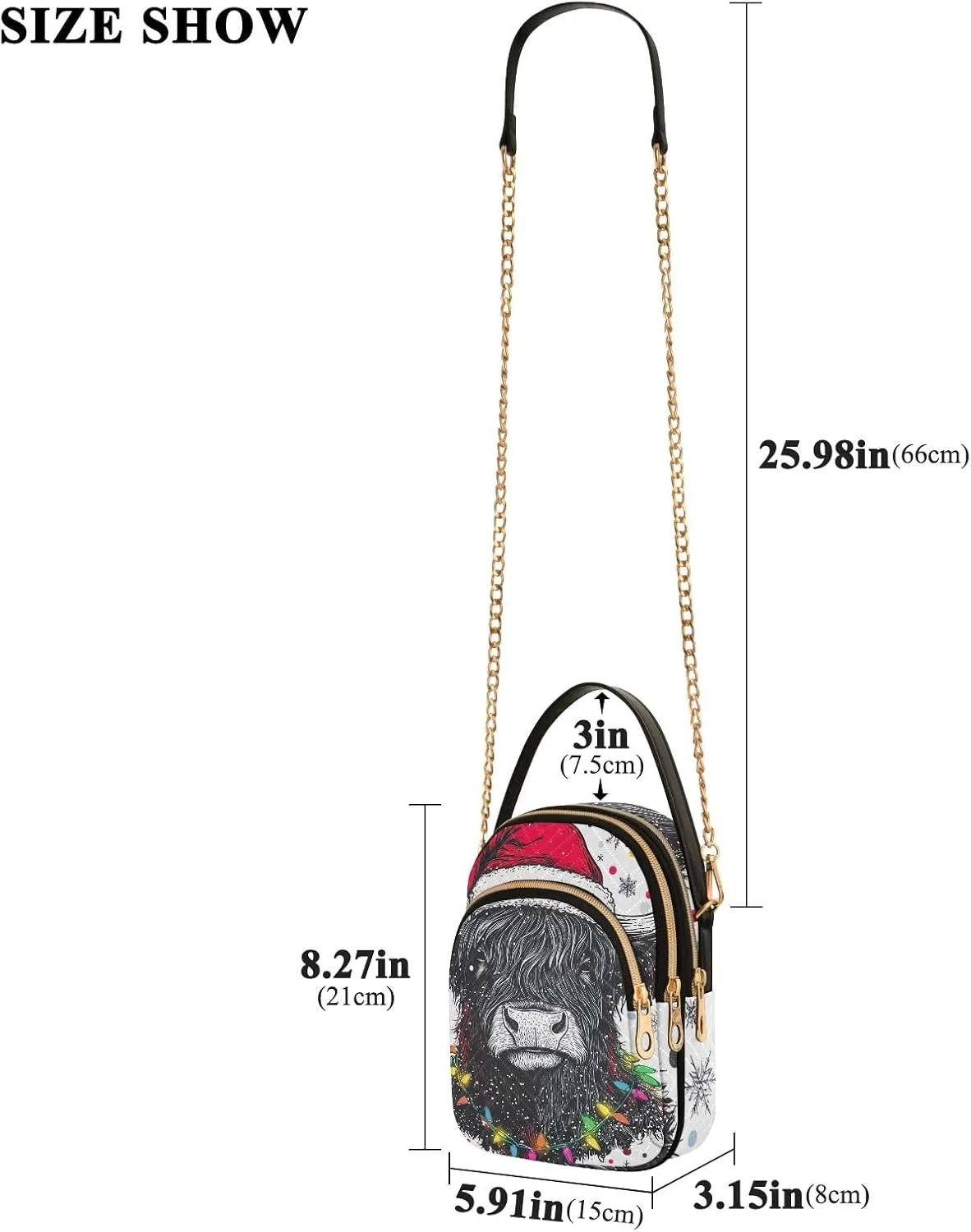 Small Shoulder Bags for Women Purse with Chain