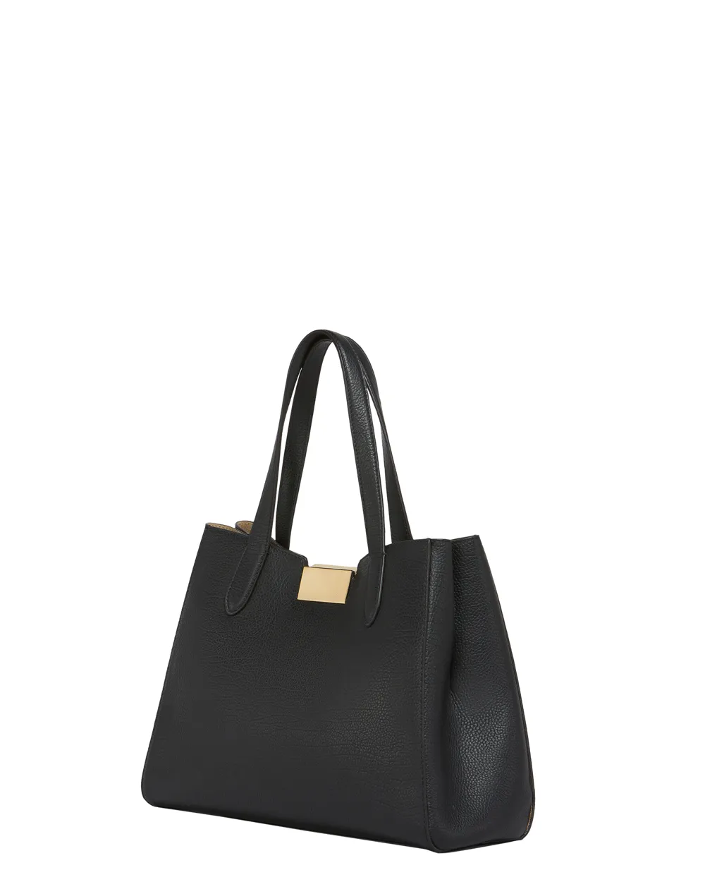 Small Trunkaroo Leather Tote in Black