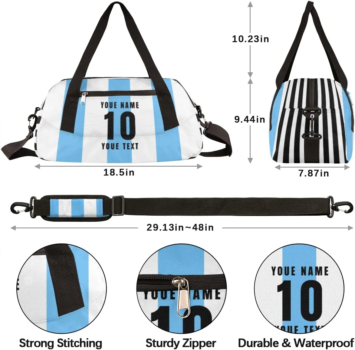 Soccer Kids Duffel Bag for Girls Boys Teens, World Cup Soccer Overnight Small Duffel Bag Carry On Weekend Sports Gym Travel Bag for Campus Activities