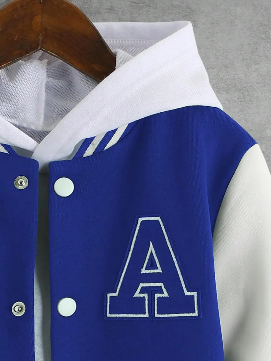 SOLY HUX Boy's Varsity Jacket Letter Star Print Long Sleeve Color Block Baseball Bomber Jacket Coat