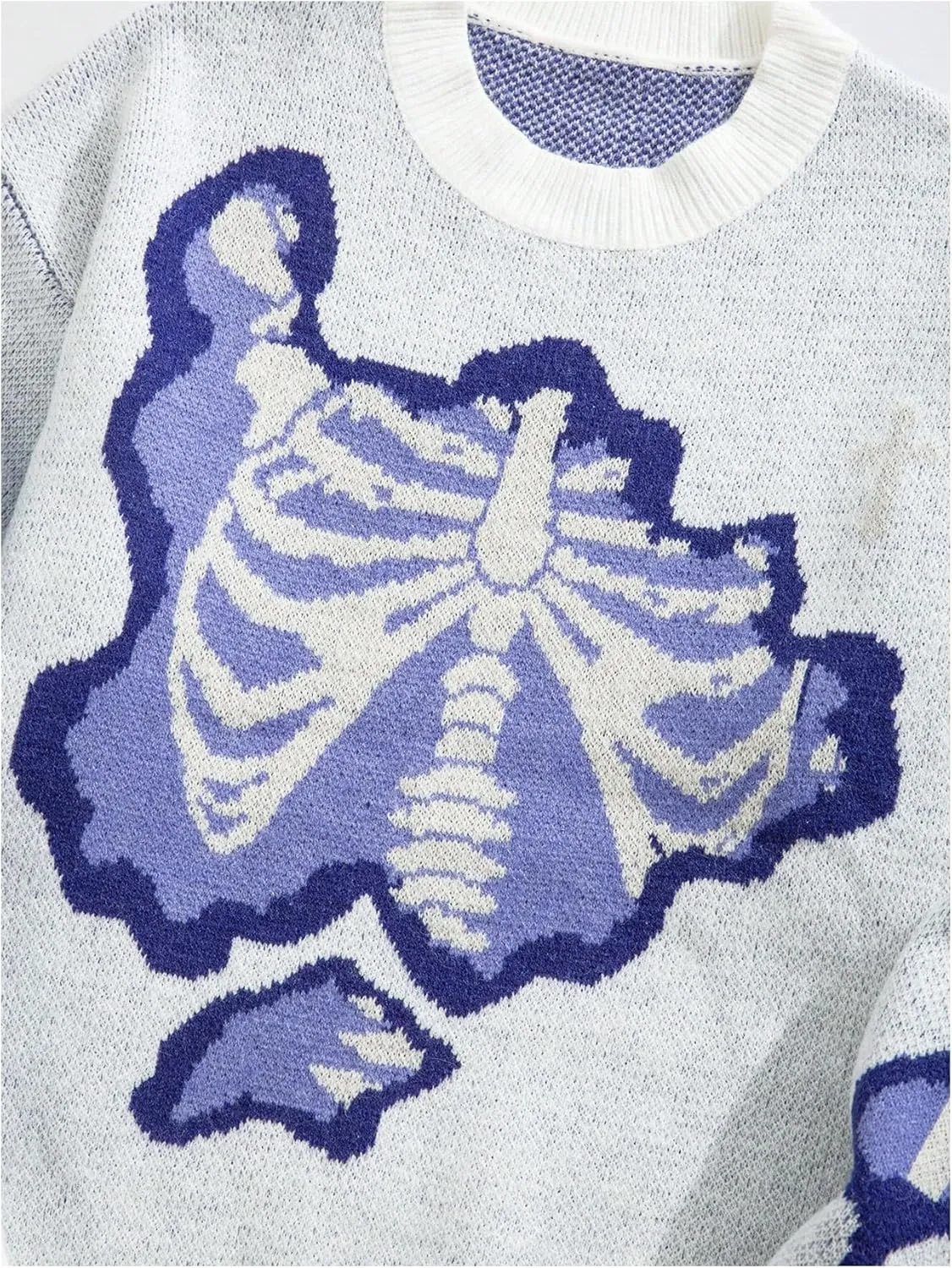 SOLY HUX Men's Sweater Graphic Print Drop Shoulder Long Sleeve Crewneck Pullover Tops