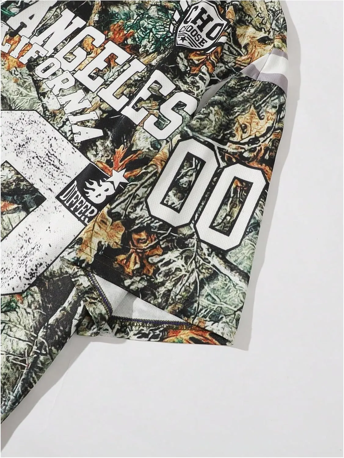 SOLY HUX Men's Y2k Jersey Shirts Letter Graphic Tees Crew Neck Short Sleeve Streetwear Loose T Shirt Tops