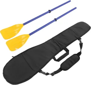 Split Paddle Storage Bag Water Sports Paddle Bag Kayaking Gear Bag Kayak Accessory Storage Bag for Rowing Boatin 128 * 30cm(Black)