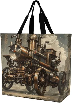 Steampunk Style Handbags Lightweight Travel Shoulder Bag Portable Cute Shopping Beach Market Bag for Men Women Hiking Yoga Gym Swimming Travel Holiday Gift