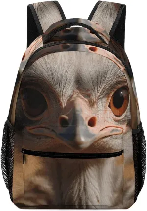 Stylish Backpack, Cute Ostrich Print Durable Backpack Travel Backpack Hiking Backpack Ergonomic Backpack Comfortable Backpack