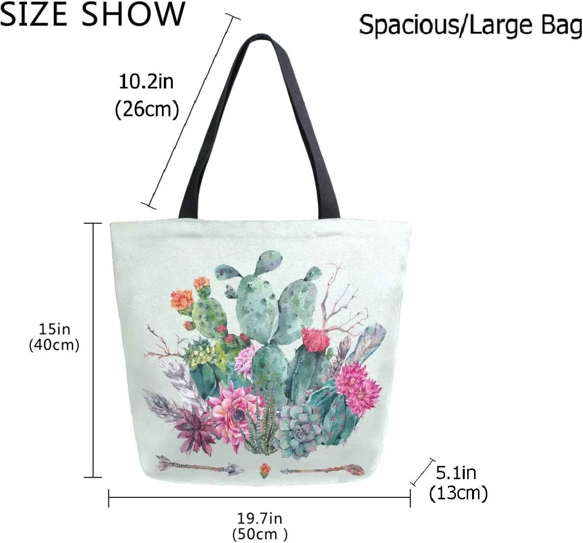 Stylish Print Extra Large Shoulder Tote Bag for Beach Travel Weekender Gym Grocery Shopping…