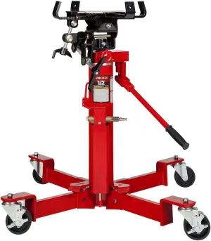 Sunex 7796 1000-Pound Air and Hydraulic, Hand Operated, Telescopic Transmission Jack