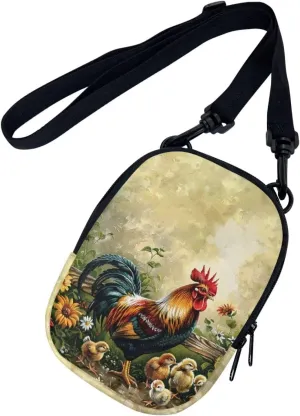 Suobstales Messenger Bag for Women Crossbody Zipper Bag with Adjustable Strap Portable Phone Purse Shoulder Handbag