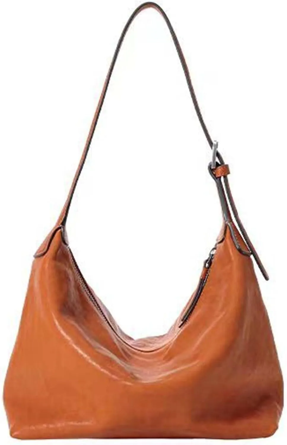 Tanned cowhide armpit bag, multifunctional
