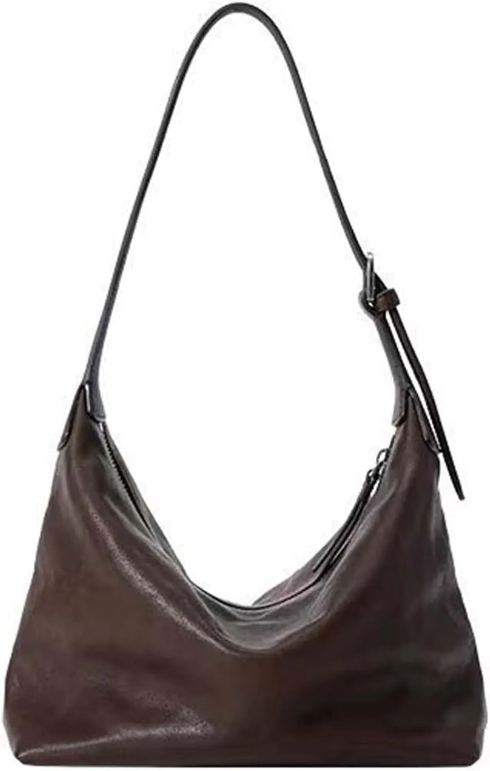 Tanned cowhide armpit bag, multifunctional