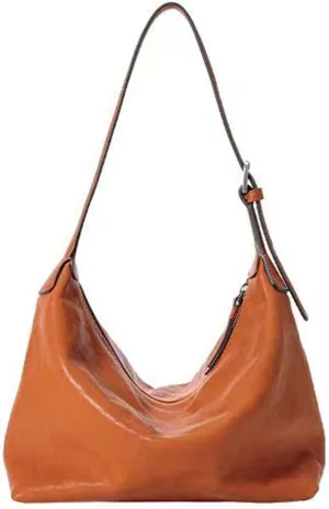 Tanned cowhide armpit bag, multifunctional