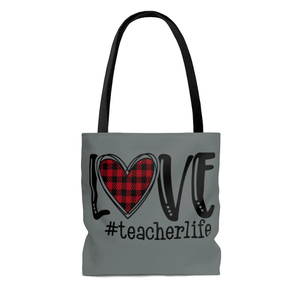 Teach Love Life AOP Tote Bag