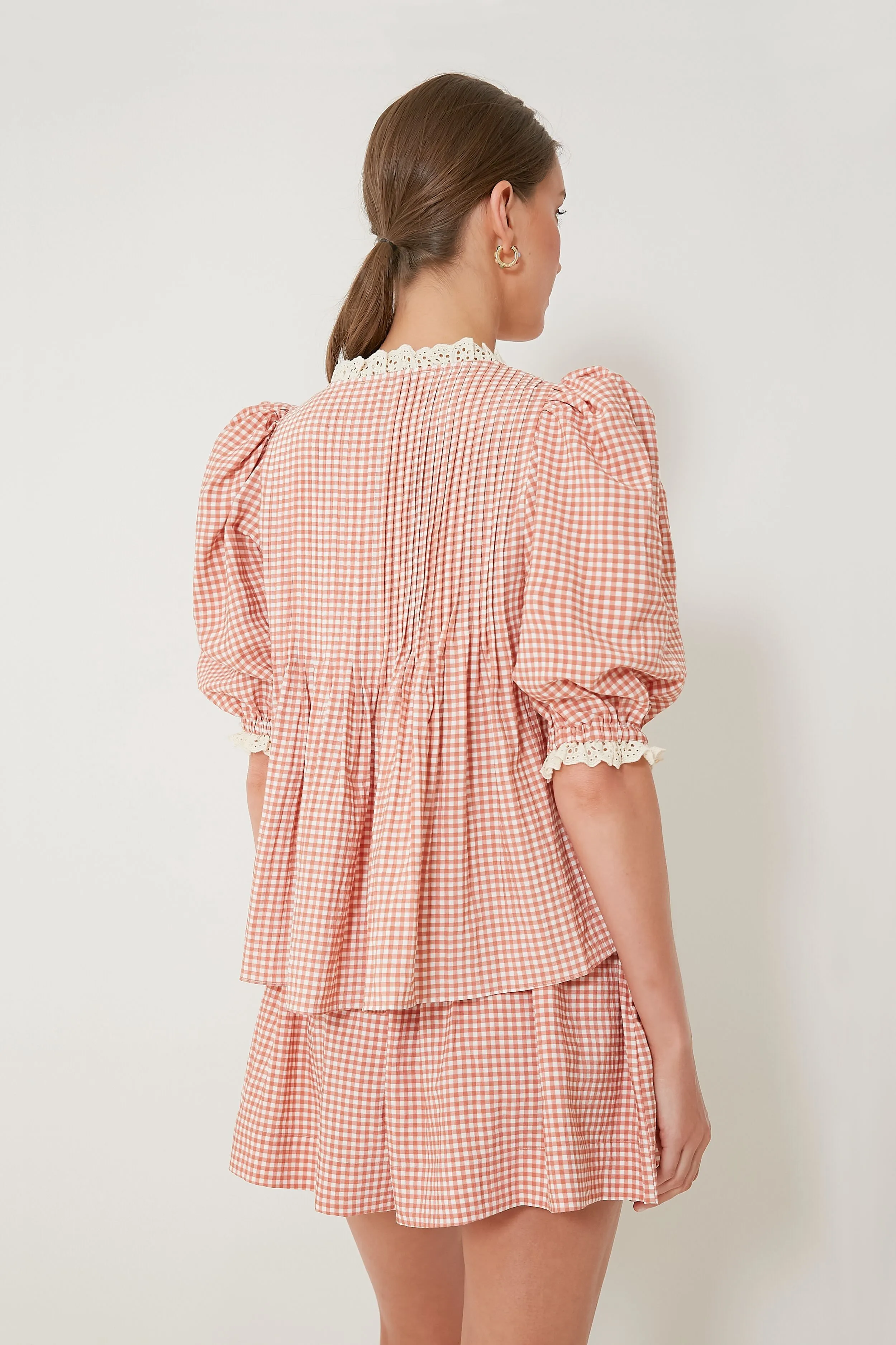 Terracotta Gingham Mia Top