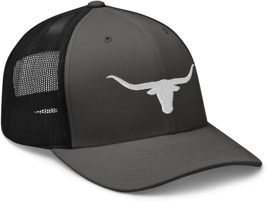 Texas Western Trucker Hat Longhorn Country Hat Rodeo Cowboy Farm Ranch Embroidered Snapback Baseball Cap Men Women
