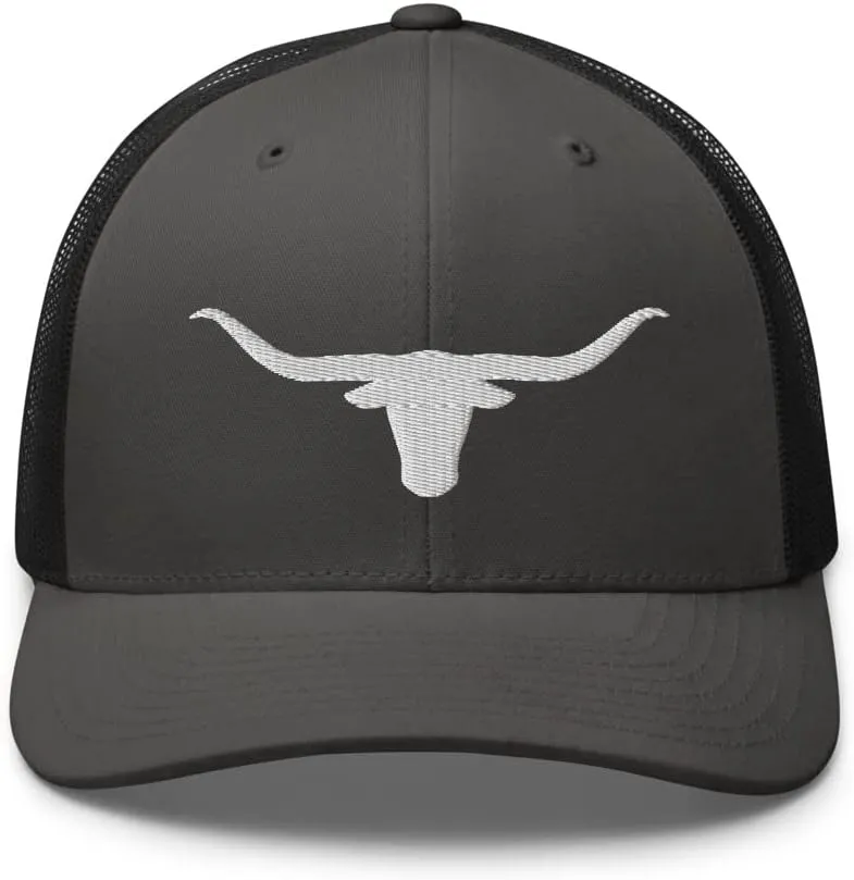 Texas Western Trucker Hat Longhorn Country Hat Rodeo Cowboy Farm Ranch Embroidered Snapback Baseball Cap Men Women