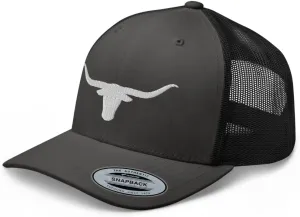 Texas Western Trucker Hat Longhorn Country Hat Rodeo Cowboy Farm Ranch Embroidered Snapback Baseball Cap Men Women