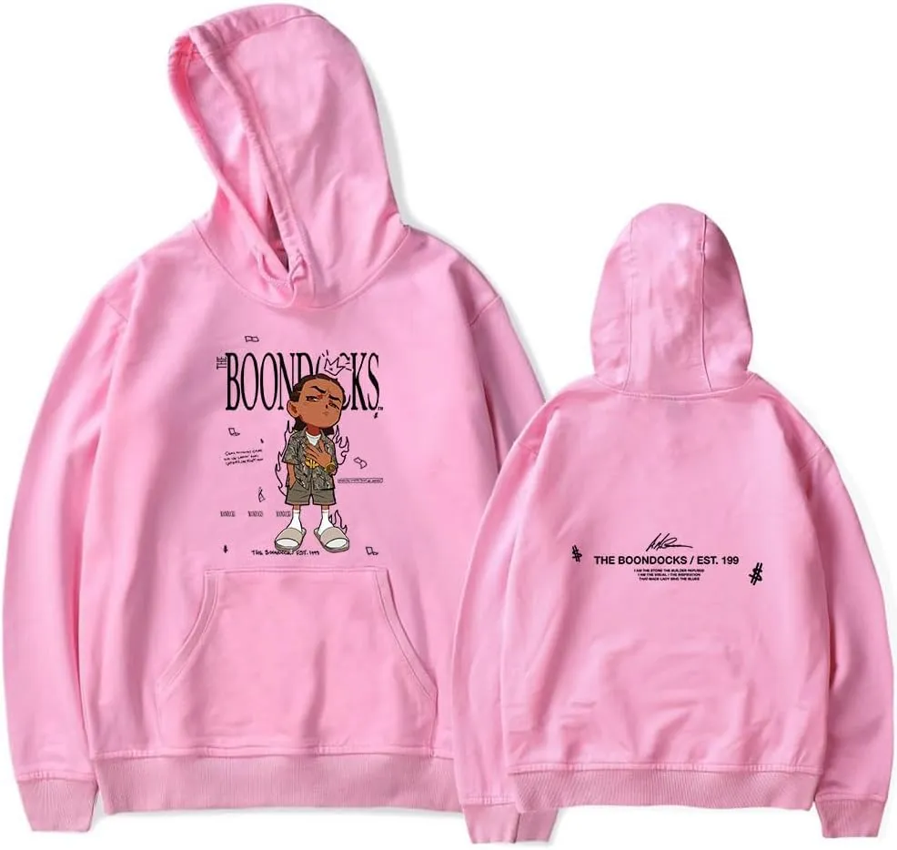 The Boondocks Hoodie Merch Women/Men Unisex Long Sleeve Hooded Sweatshirts Fashion Pullover Streetwear