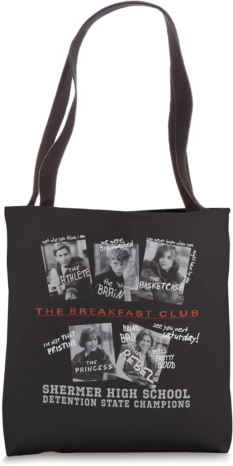 The Breakfast Club Detention Champions Front & Back Tote Bag