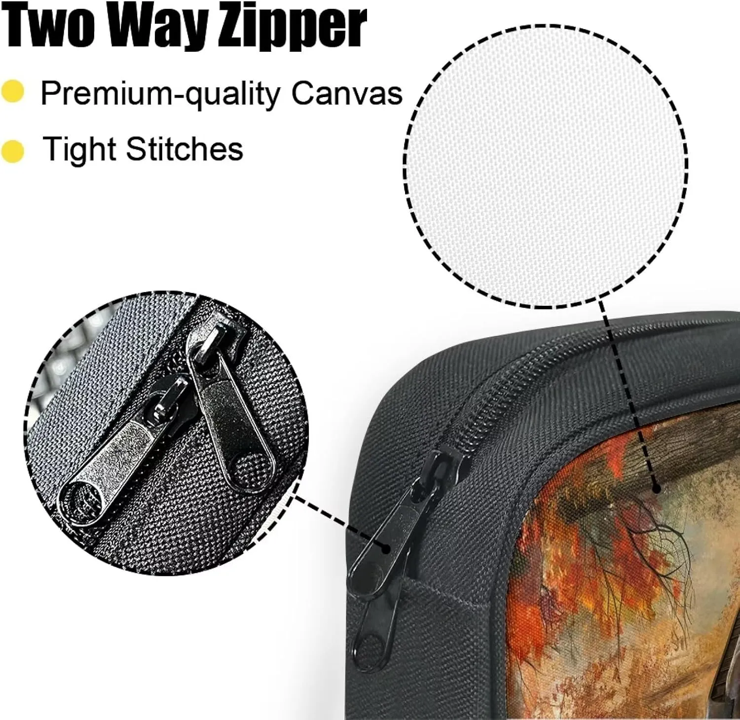 The Train and The Woods Bible Carrying Case Bible Tote Bag Bible Crossbody Bag,Medium Scripture Case Scripture Bag Carrying Book Case with Handle for Boy Girls,Christmas Gift Easter Gift