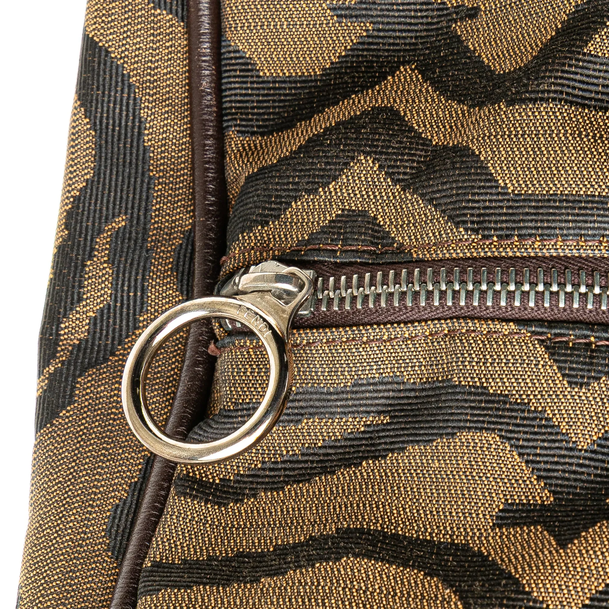 Tiger Print Canvas Shoulder Bag