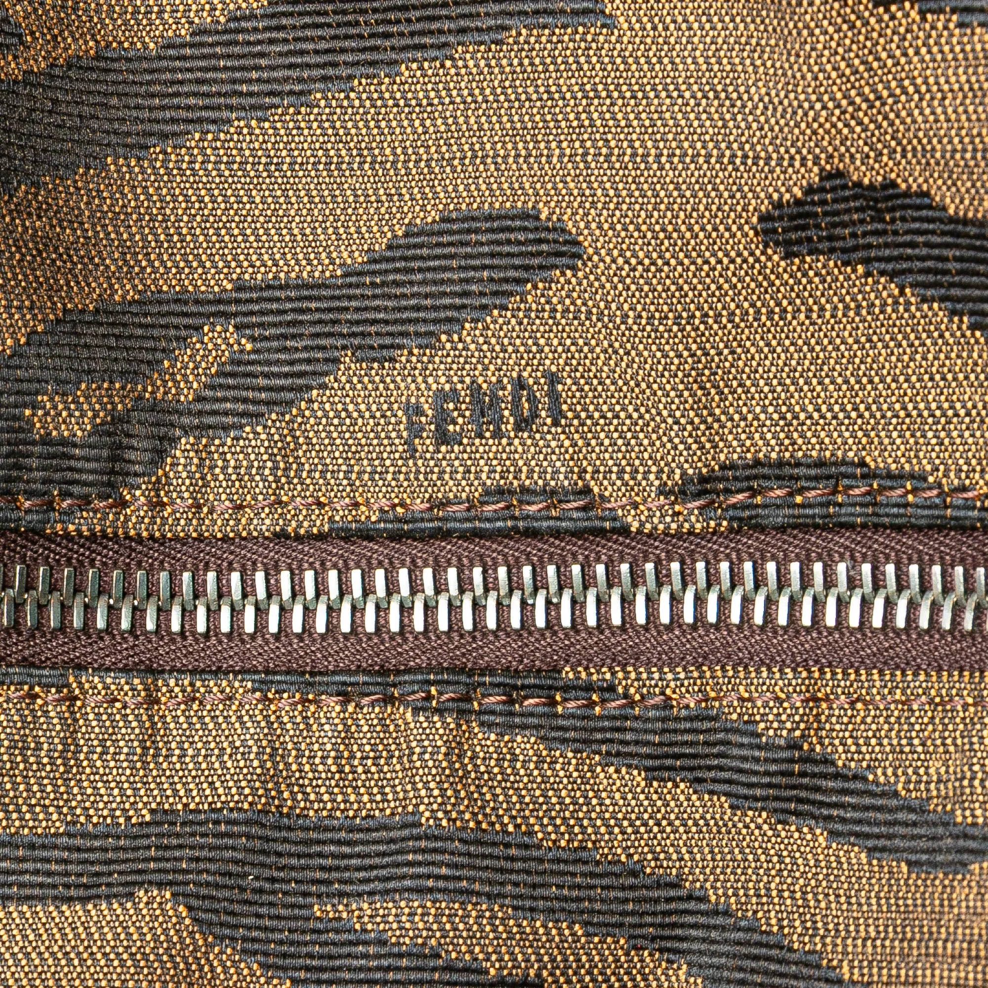 Tiger Print Canvas Shoulder Bag