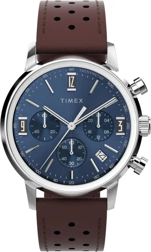 Timex Marlin Chronograph Tachymeter 40mm Men’s Analog Watch | Retro Design | 50M Water Resistance