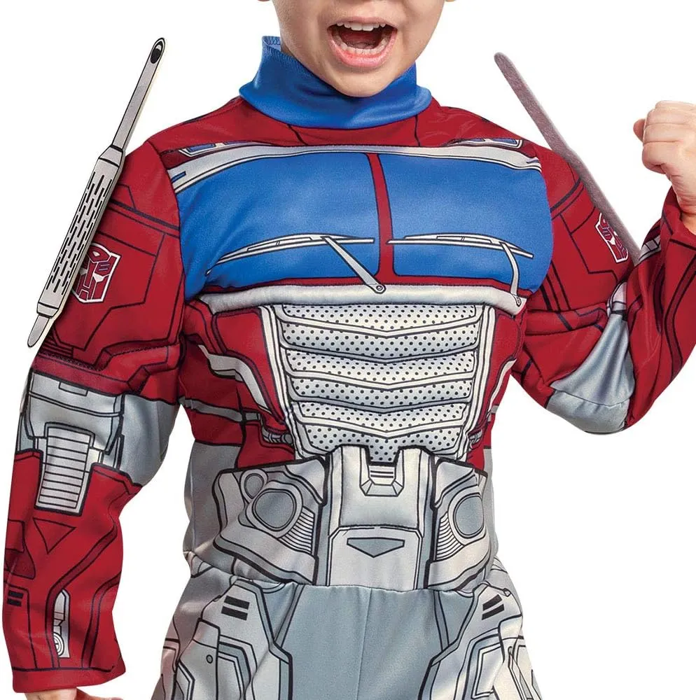 Toddlers Muscle Transformer Costumes for Boys, Padded Character Jumpsuit