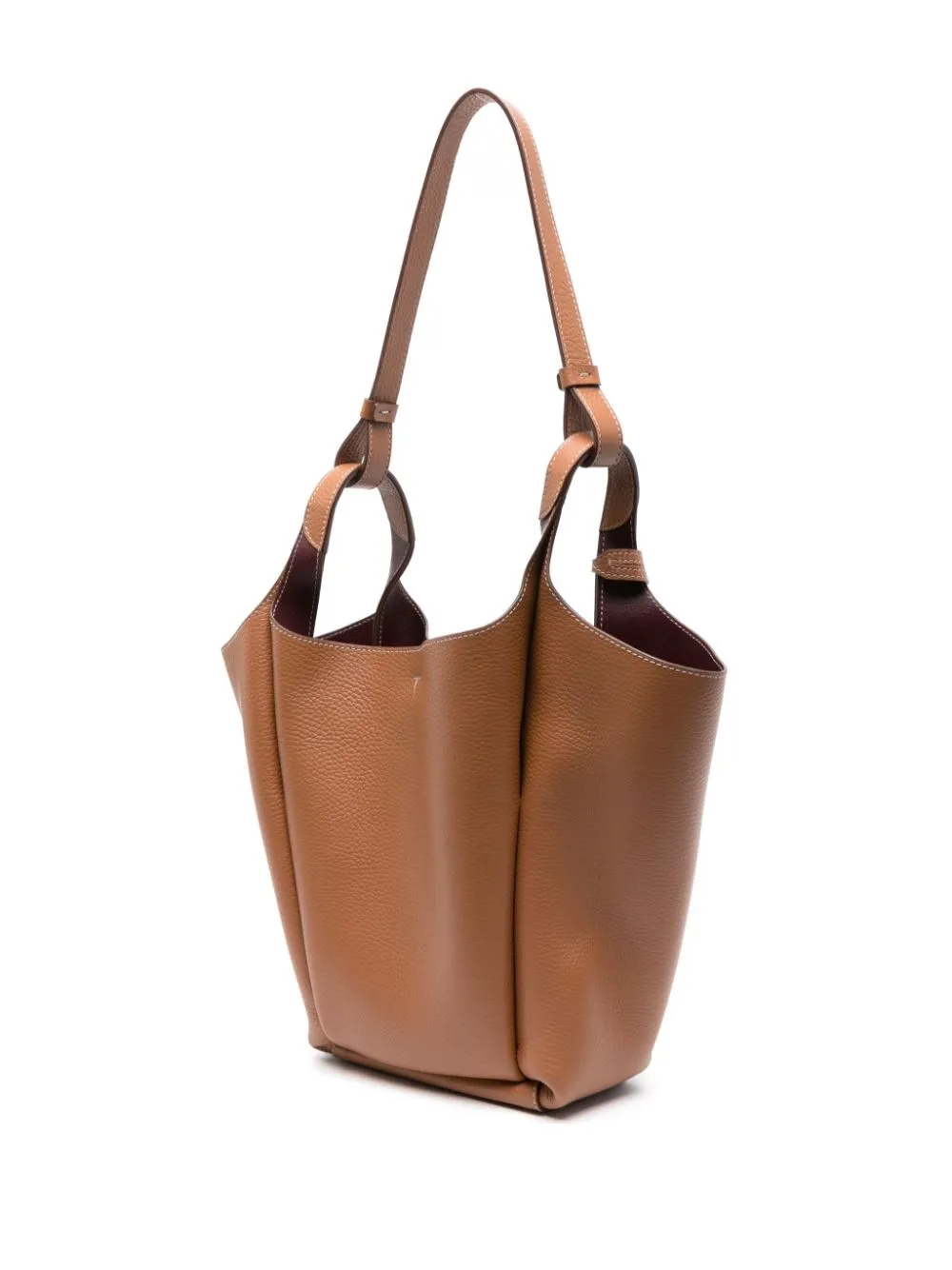 Tod's T Timeless Small Leather Bucket Bag
