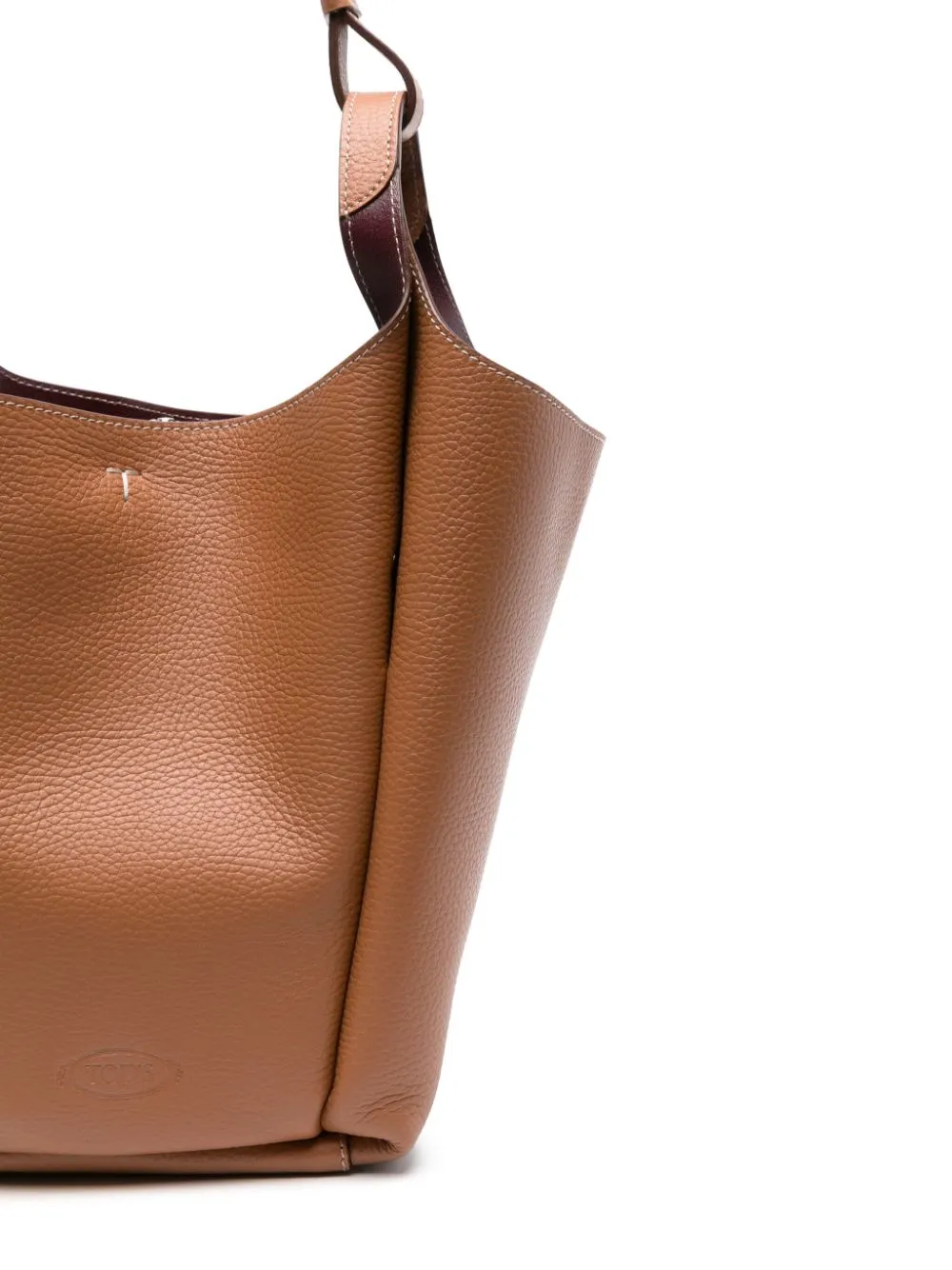 Tod's T Timeless Small Leather Bucket Bag
