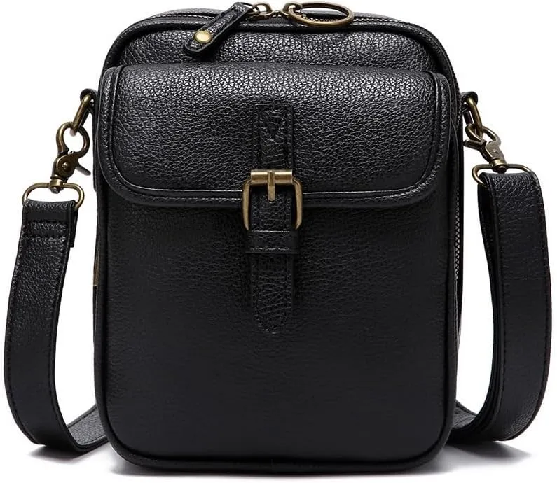 Tojoyride Crossbody Bag,2025 Upgrade Double Layer Large Capacity Mini Messenger Bag, With 10 Card Slots and Anti-Theft Zipper
