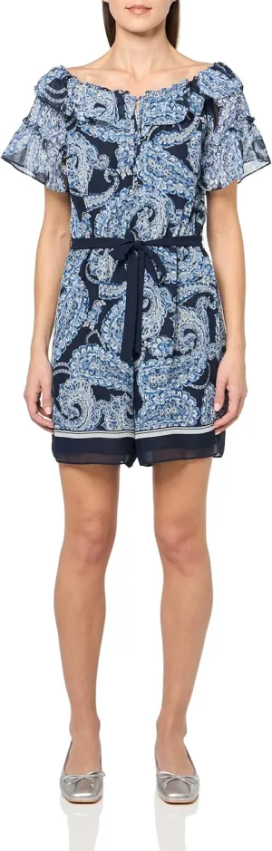 Tommy Hilfiger Women's Sleeveless Paisley Print Jumpsuit