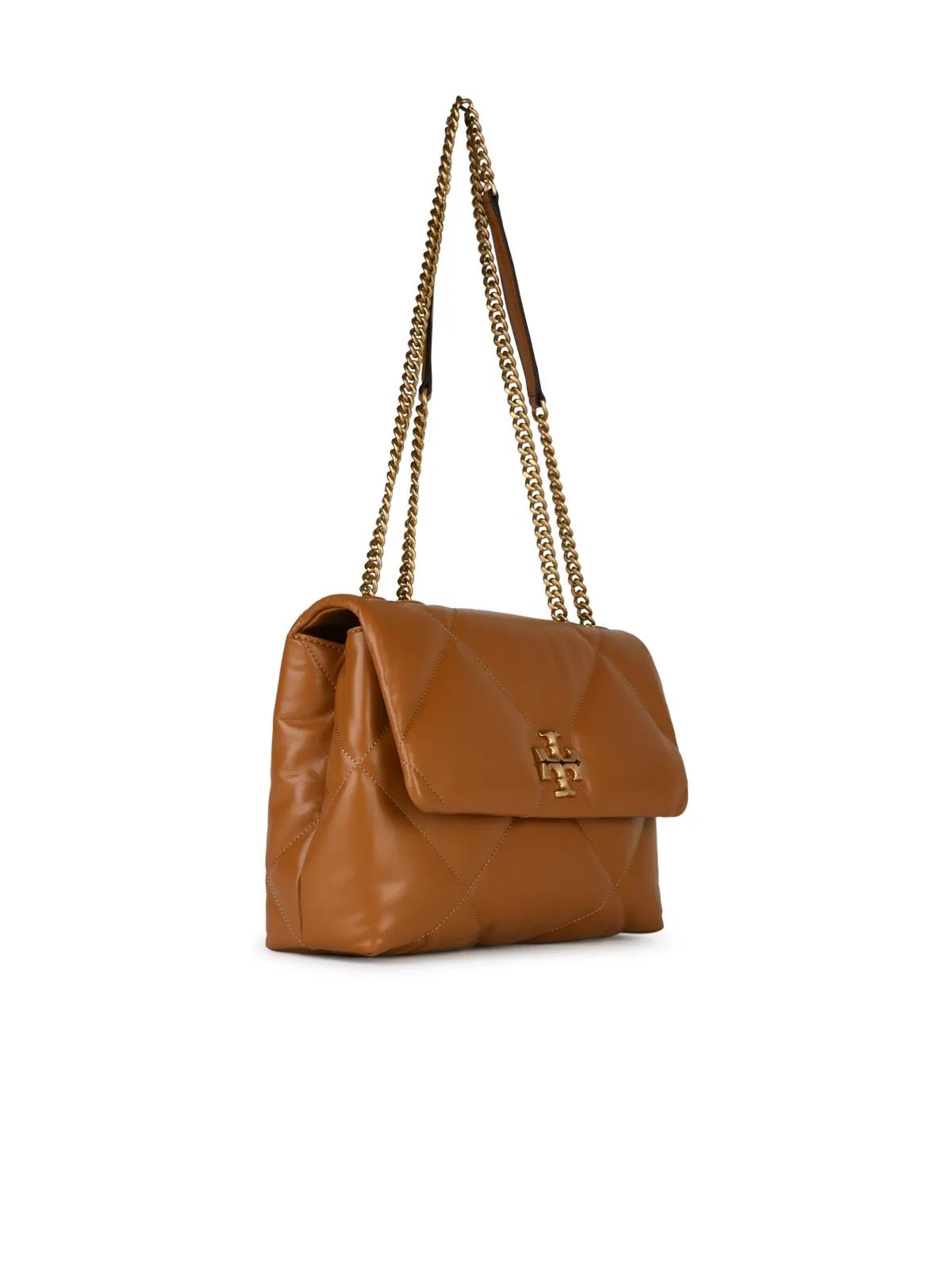 Tory Burch 'Kira' Brown Lear Crossbody Bag
