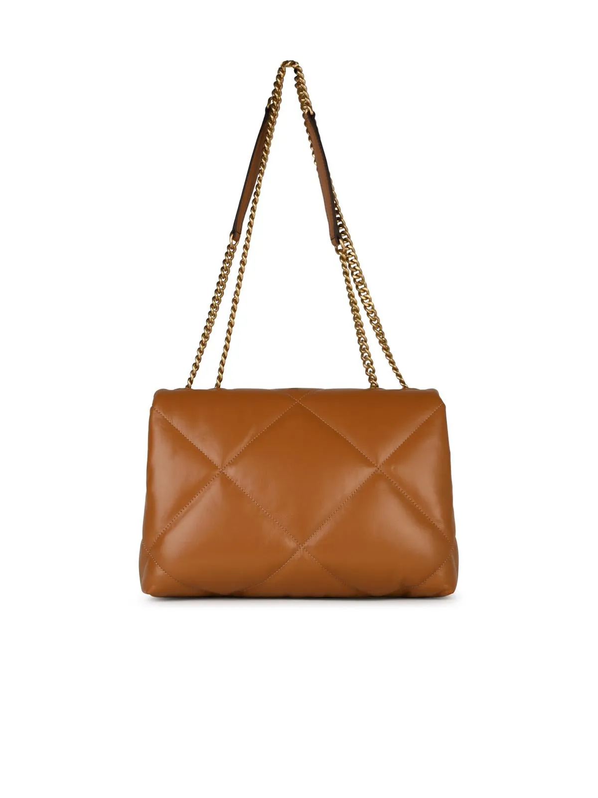 Tory Burch 'Kira' Brown Lear Crossbody Bag