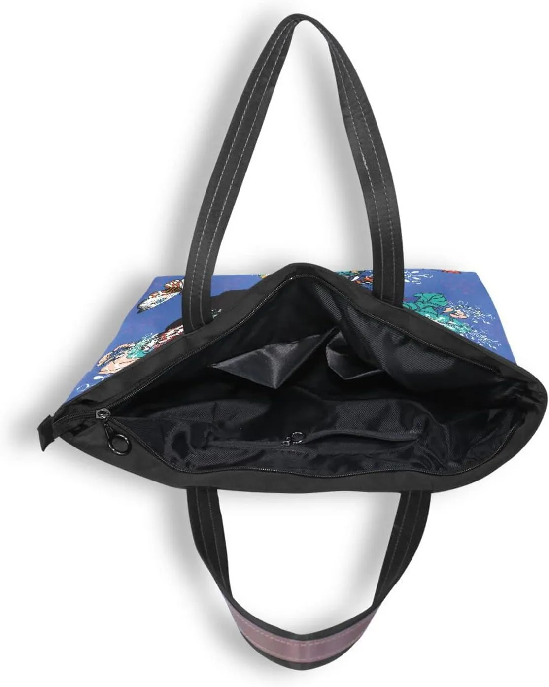 Tote Bag For Women Shoulder Bag for School Handbags for Beach Work Travel Large Tote Bag with Zipper