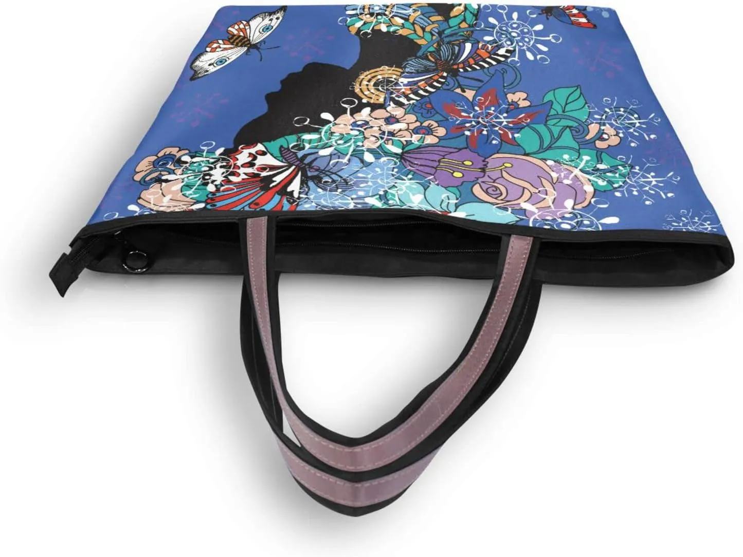 Tote Bag For Women Shoulder Bag for School Handbags for Beach Work Travel Large Tote Bag with Zipper