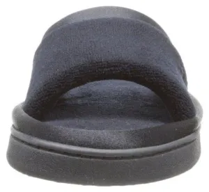 Totes Isotoner Women's Microterry Satin Trim Wider Width Slide Slippers