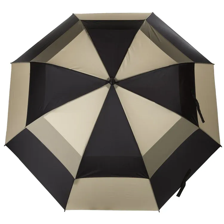 Totes Recycled Golf Size Auto Open Vented Stick Umbrella with Sunguard Technology (x2)