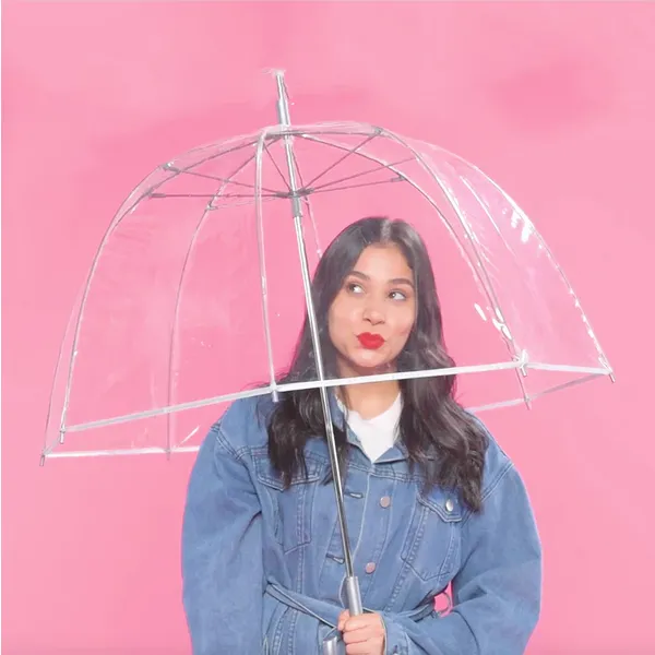 Totes Women's Clear Bubble Umbrella 1