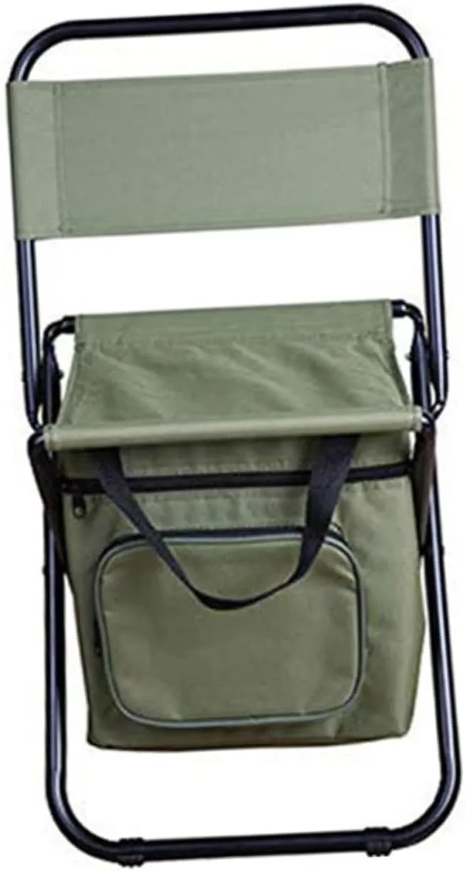 Totority Portable Folding Chair Cooler Insulated Storage Bag for Camping Hiking and Ice Fishing Outdoor Chair Backrest No Assembly Required