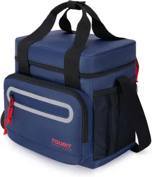 TOURIT Large Lunch Bag 14L Insulated Lunch Box Lunch Cooler for Men Women Work, Black