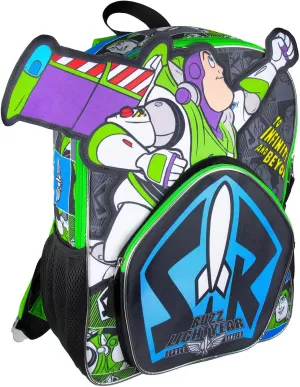 Toy Story Buzz Lightyear Die Cut 3D Character Design 16" Backpack