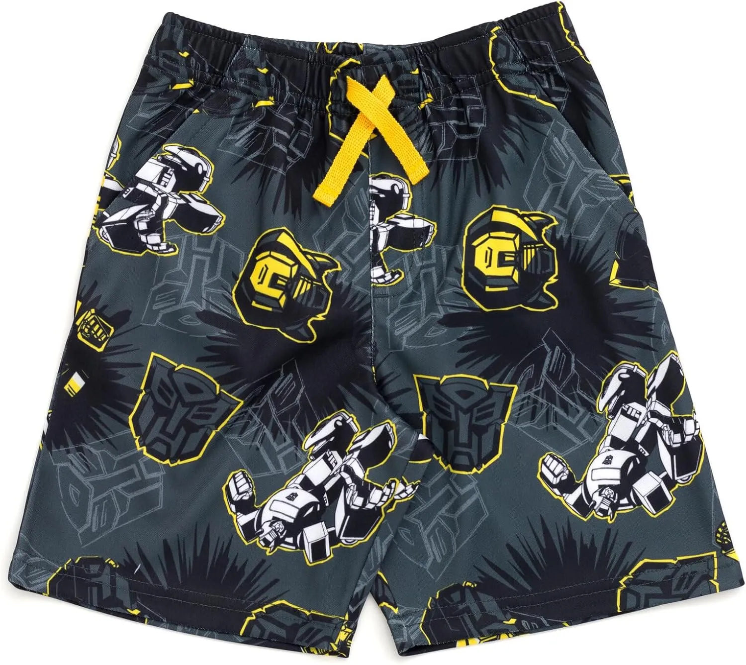 Transformers Bumblebee Optimus Prime Graphic T-Shirt & Mesh Shorts Outfit Set Toddler to Big Kid