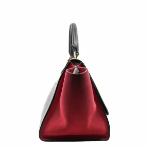 Trapeze Bag Small Leather Brown pink black GHW