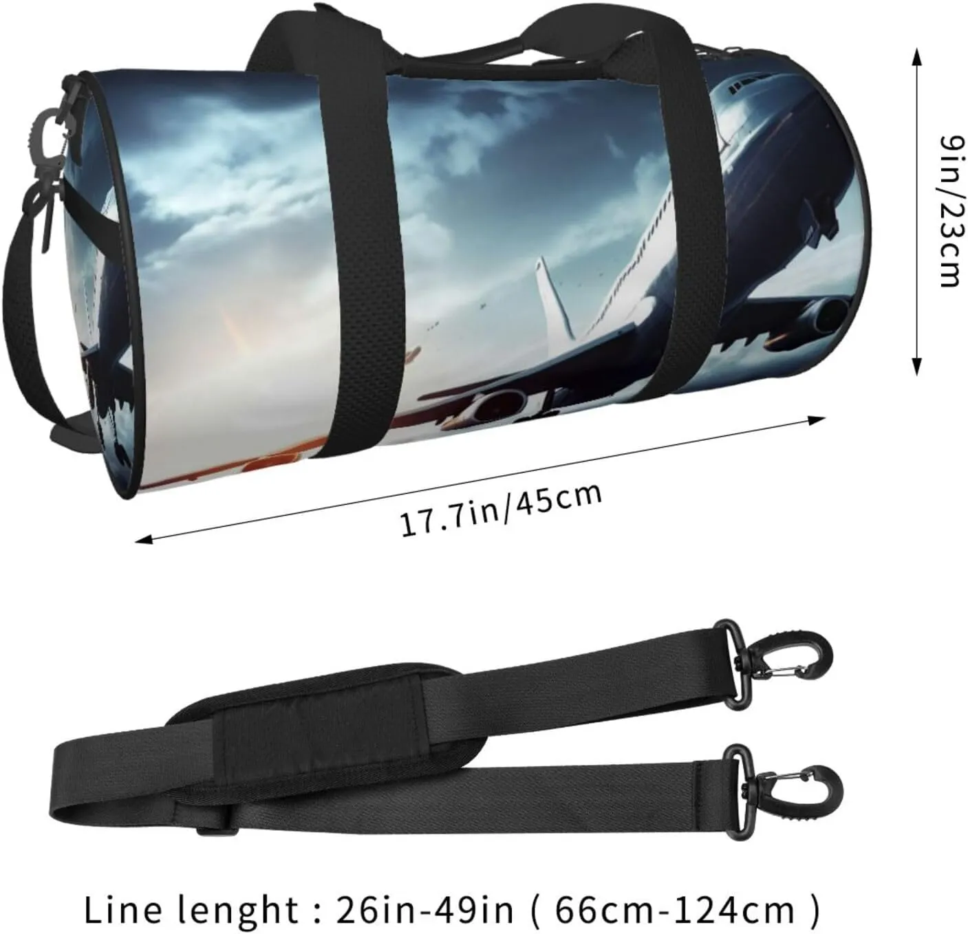 Travel Bag For Women,Airplane Print Personal Item Duffle Bags,Weekend Travel Duffel Tote Bag,Travel Sport Gym Bag For Men,Airplane Travel Essentials For Flying