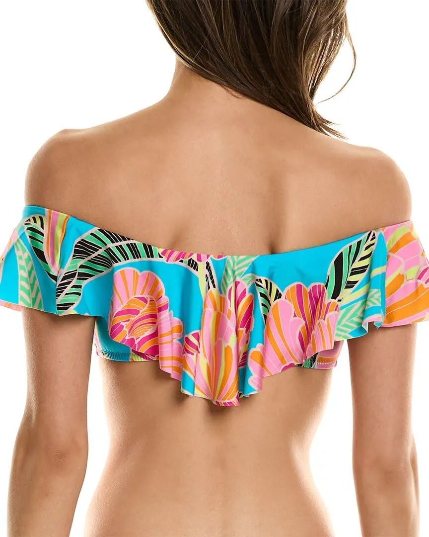Trina Turk Poppy Ruffle Bandeau Top